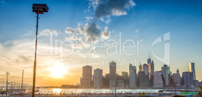 Manhattan skyline with East River - New York