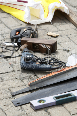 Tools of an african carpenter