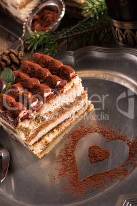 Christmas tiramisu