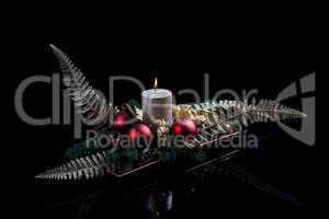 christmas with candle