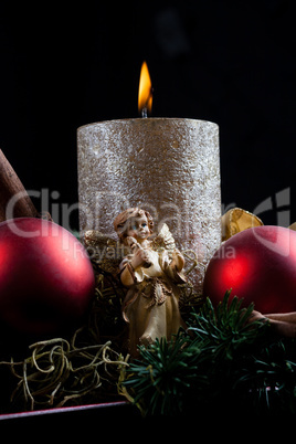 christmas with candle