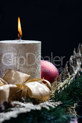 christmas with candle