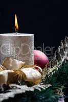 christmas with candle