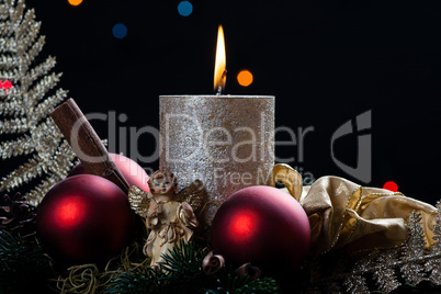christmas with candle