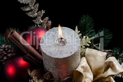 christmas with candle