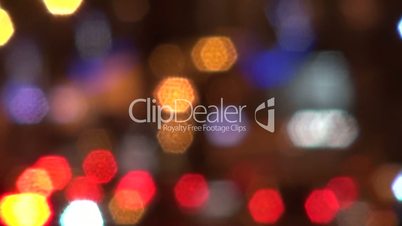 Colored lights abstract background city