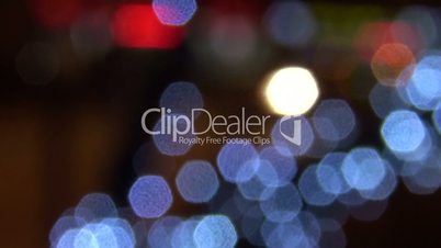 Colored lights abstract background city