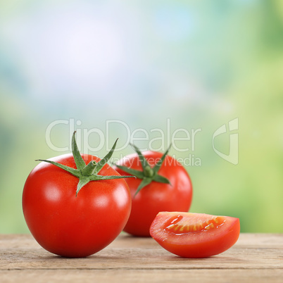 Tomaten Gemüse im Sommer