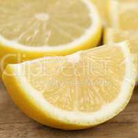Nahaufnahme geschnittene Zitrone Früchte