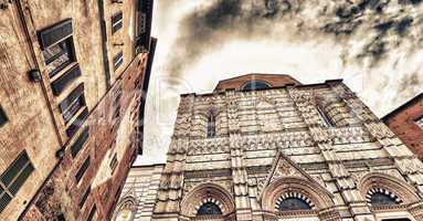 Famous medieval town of Siena, Tuscany. Beautiful architectural