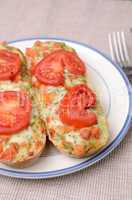 Baguettes with tomato pesto