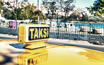 Taksi sign in Istanbul