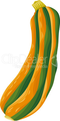 zucchini vegetable cartoon illustration