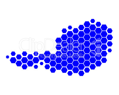 Karte von Österreich