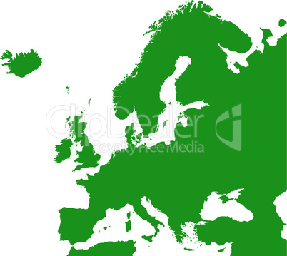 Detaillierte Karte von Europa