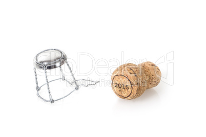 Cork of a Champagne Bottle labeled 2015