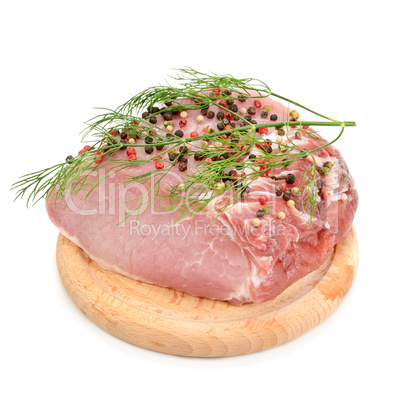 meat tenderloin  on a white background