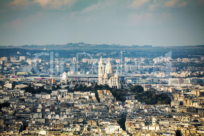 Aerial view of Paris