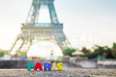 Paris cityscape with the Eiffel tower