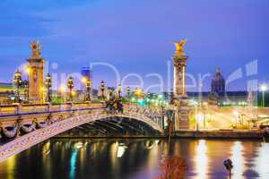 Alexander III bridge in Paris