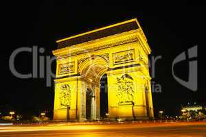 Arc de Triomphe de l'Etoile in Paris