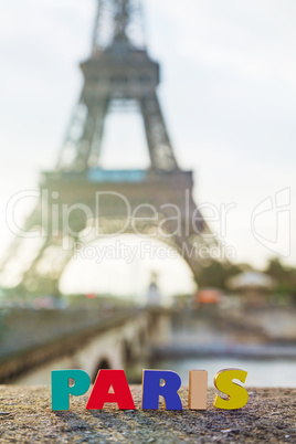 Paris cityscape with the Eiffel tower
