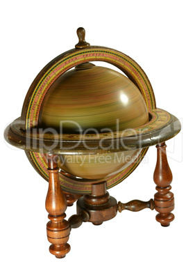 Old wooden globus