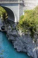 Stony arch bridge, Kobarid, Slovenia