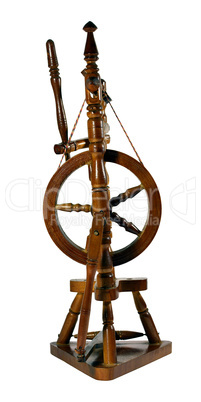 Spinning wheel isolated