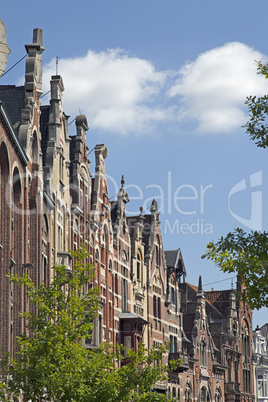 Historische Fassaden in Gent, Belgien