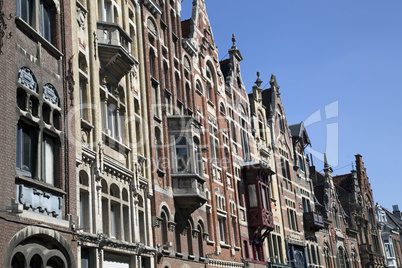 Historische Fassaden in Gent, Belgien