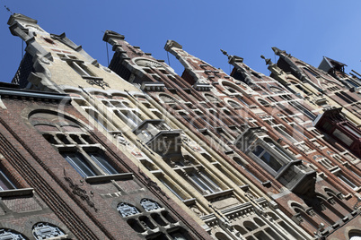 Historische Fassaden in Gent, Belgien