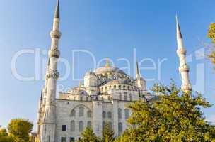 The Blue Mosque on a beautiful sunny day, Istanbul