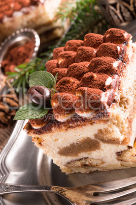 Christmas tiramisu