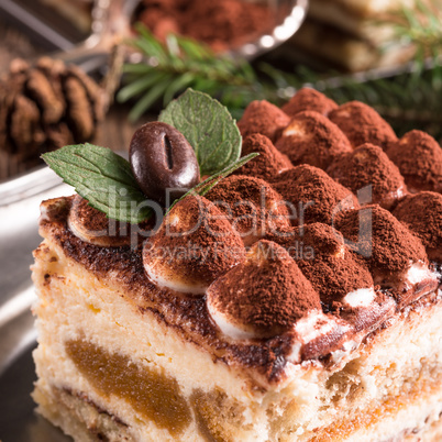 Christmas tiramisu