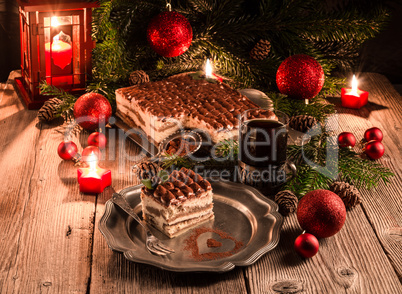 Christmas tiramisu