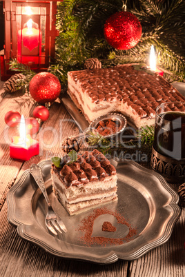 Christmas tiramisu