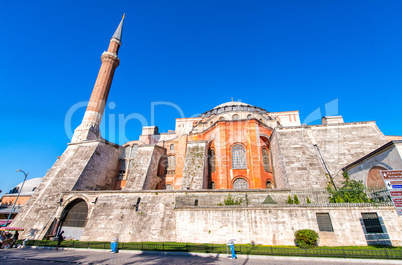 Exterior view of Hagia Sophia - Istanbul