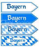 Richtungsschild Bayern
