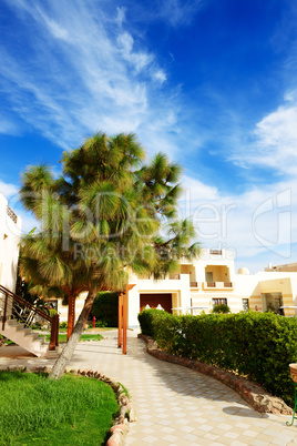 Building and recreation area of the luxury hotel, Sharm el Sheik