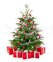 Eleganter Weihnachtsbaum mit Geschenken