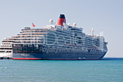 Kusadasi, Turkey, September 24, 2014. Cruise liner Queen Victori