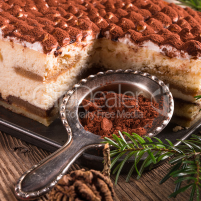 Christmas tiramisu