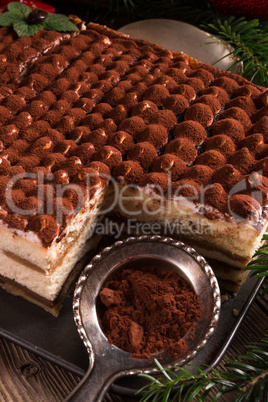 Christmas tiramisu