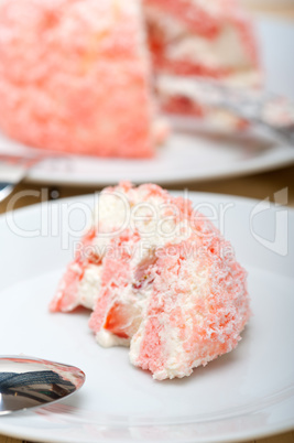 fresh strawberry and whipped cream dessert