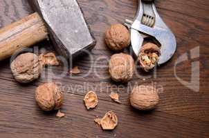 Cracked walnuts
