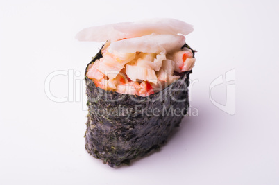 crab gunkan sushi