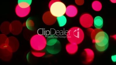 colorful christmas lights bokeh seamless loop background