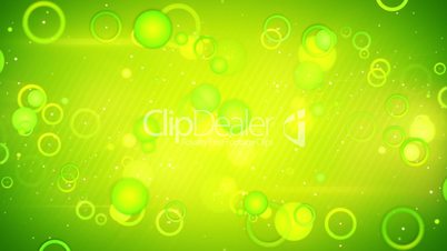 green circles loopable background