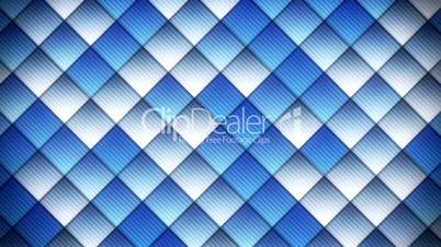 geometric pattern of blue squares loop